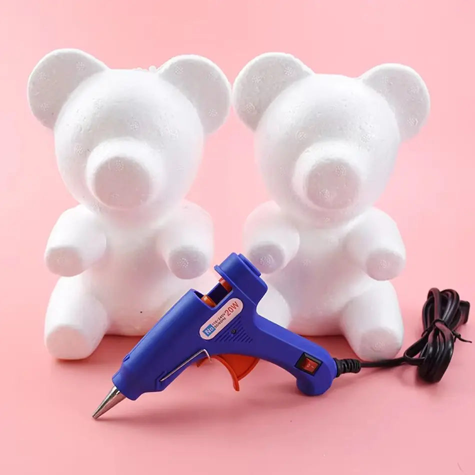 Foam Teddy Bear Rose Mold DIY Gift – 20cm & 30cm Sizes Foam Floral Craft Mold Axl