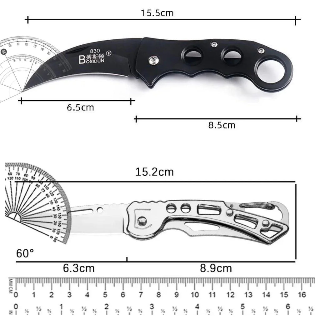 Curved Fruit Knife – Ergonomic Detachable Stainless Steel Fruit Knife Axl