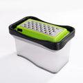 3-in-1 Manual Vegetable Chopper Grater & Slicer with Container Vegetable Grater Slicer Axl A