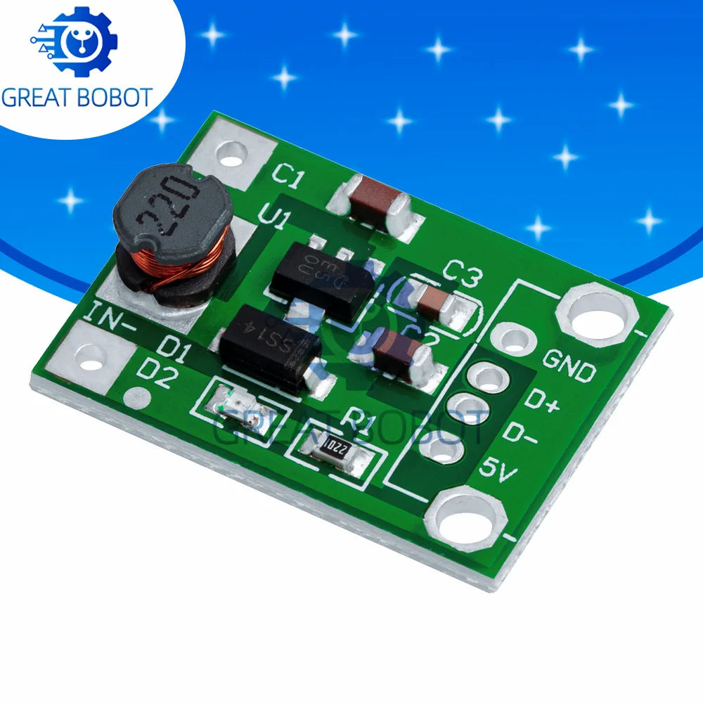 600mA DC-DC Mini Step-Up Boost Module | 1-5V to 5V Boost Power Module Axl Default Title