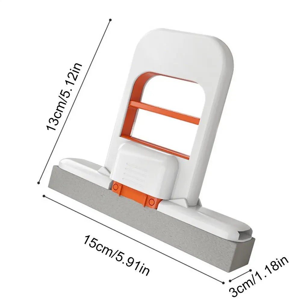 Mini Self-Squeeze Sponge Mop – Foldable Handheld Cleaner Handheld Sponge Mop Axl Orange