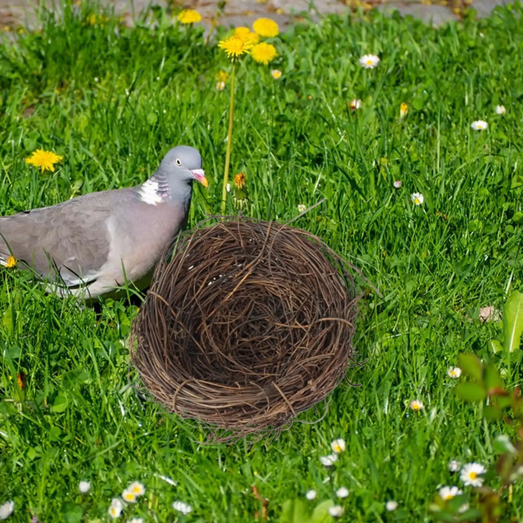 Handwoven Rattan Bird Nest – Parakeet & Small Animal Cage House Bird Nest House Axl