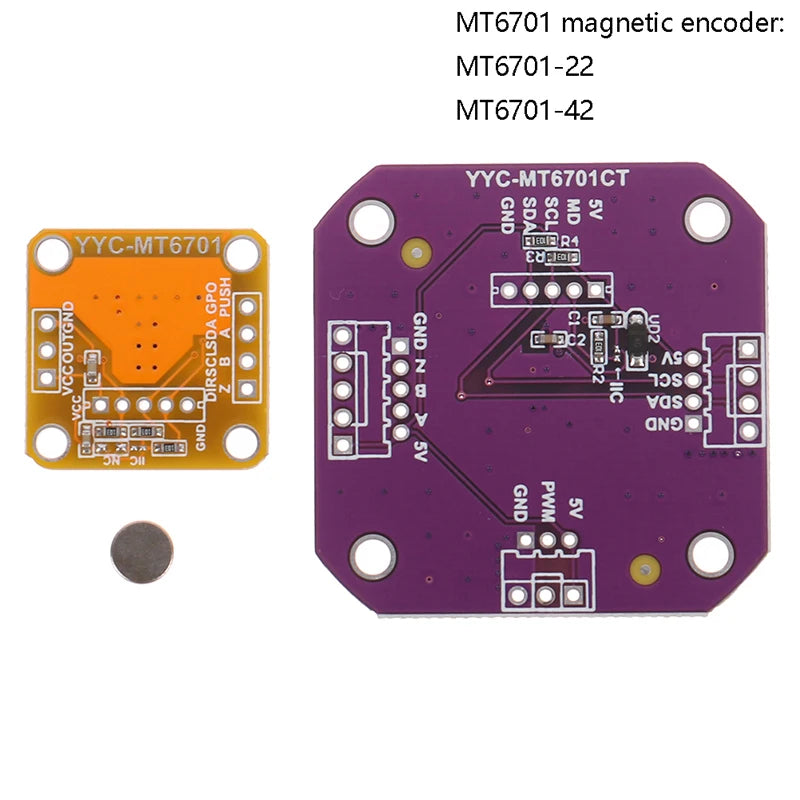 MT6701 14-Bit Magnetic Encoder Angle Sensor – AS5600 Replace Magnetic Encoder Module Axl