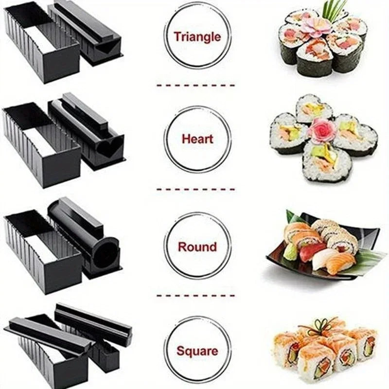 Sushi Making Kit – DIY Sushi Mould & Rice Roll Tool for Beginners Sushi Making Kit Axl
