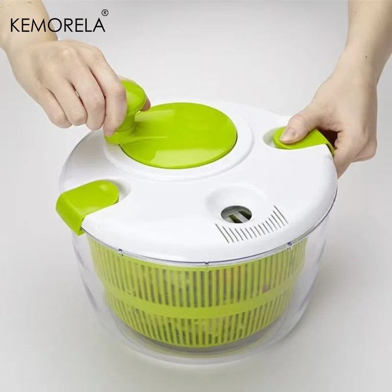 KEMORELA Salad Spinner – Lettuce Washer, Dryer & Drainer Salad Spinner Axl