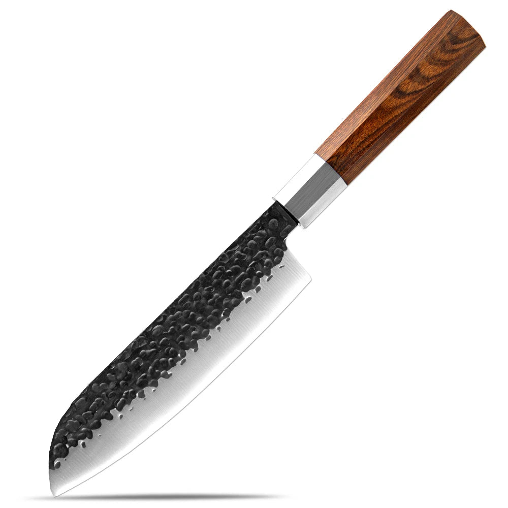 XITUO 4-Piece Japanese Chef Knife Set | High Carbon Steel Kitchen Knife Set Axl Santoku Knife
