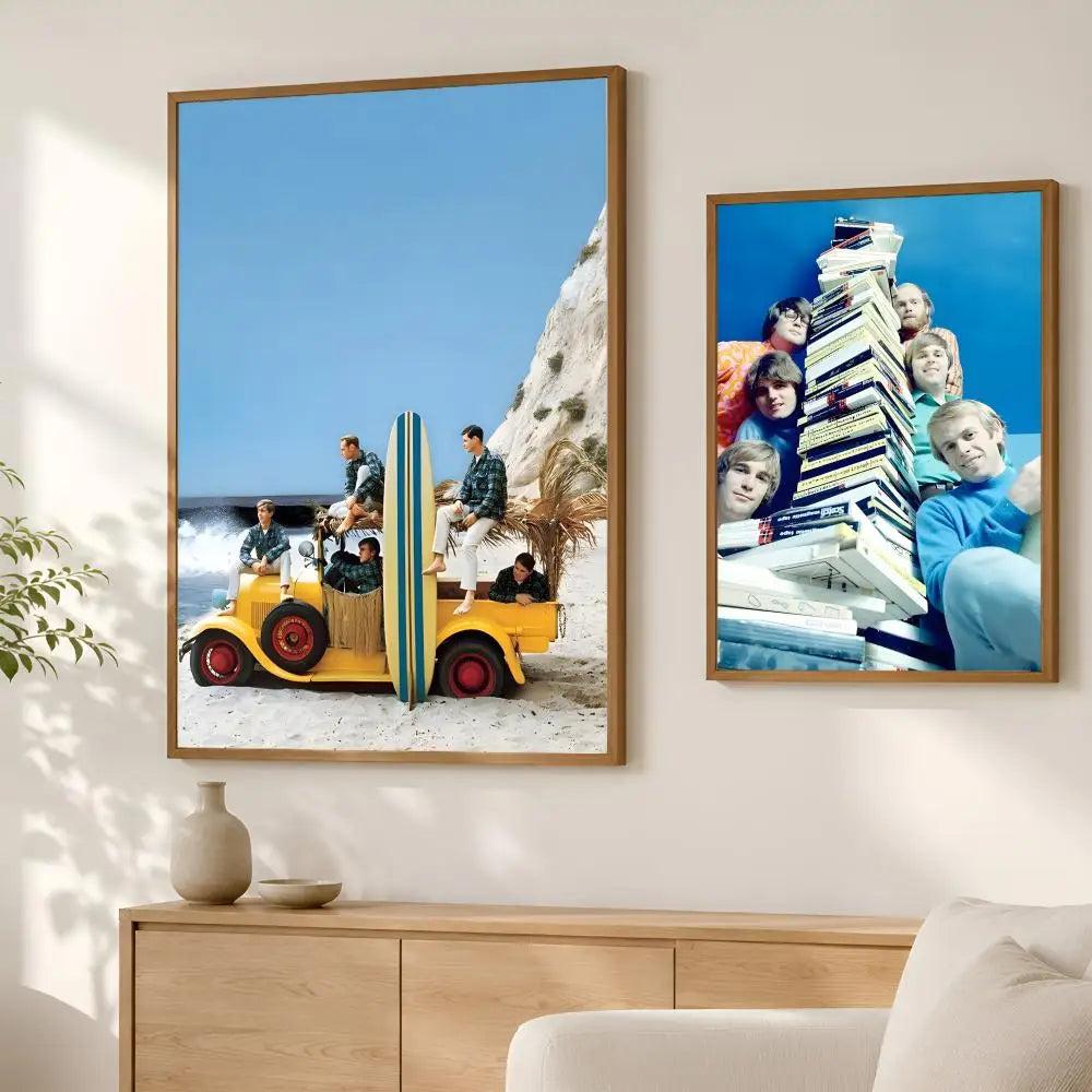 Beach Boys HD PVC Self-Stick Wall Art Poster | Home Decor Wall Art Poster Axl