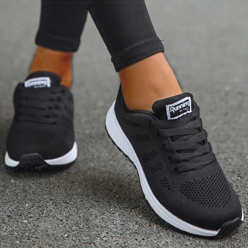 HAJINK Women's Classic Lace-Up Sneakers | Casual Gym Shoes Women's Sneakers Axl