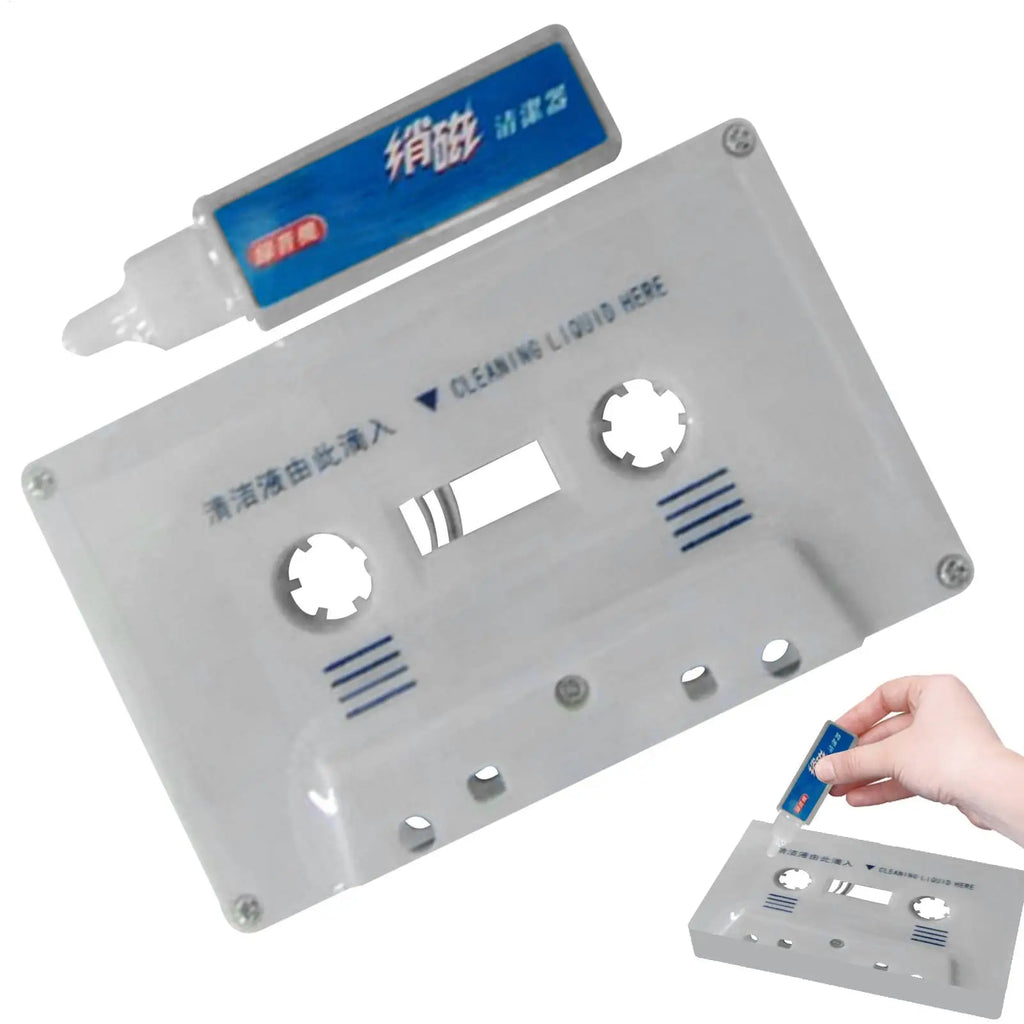Cassette Tape Head Cleaner & Demagnetizer Kit | Audio Deck Tape Deck Cleaner Axl