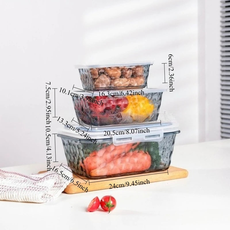 3-Piece Airtight Lunch Box Set – Sealed Food Storage Containers Food Storage Set Axl