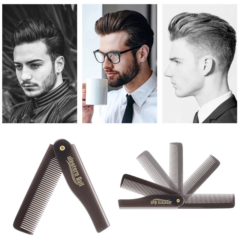 Portable Foldable Pocket Comb – Beard & Hair Styling Tool Foldable Hair Comb Axl