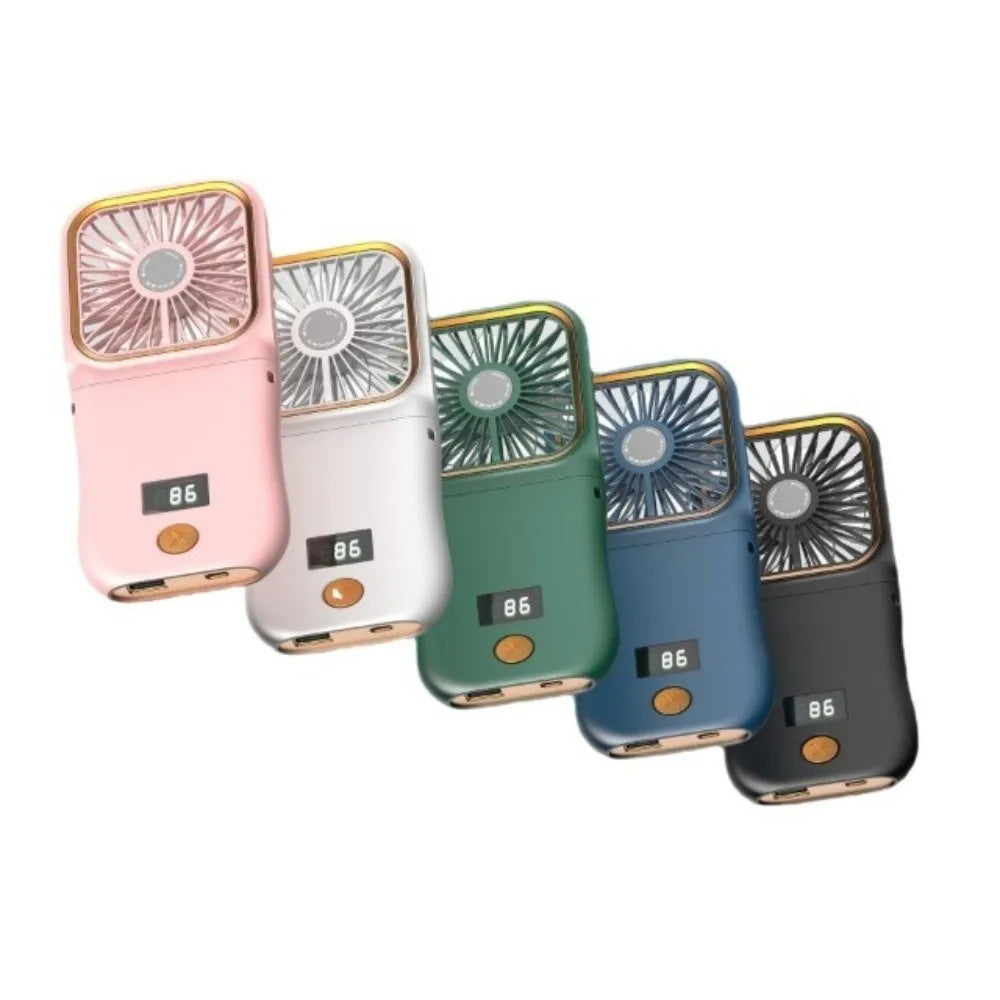 Mini Portable Handheld Neck Fan – 3-Speed USB Desktop Fan Portable Neck Fan Axl
