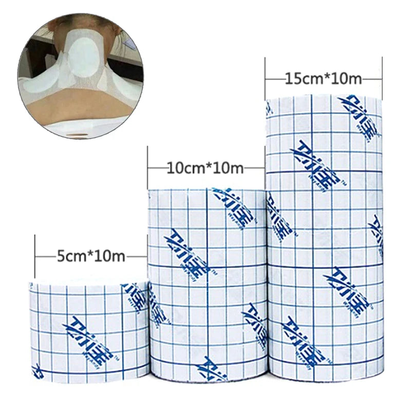 Waterproof Adhesive Wound Fixation Tape – 3 Sizes, 10m Roll Medical Fixation Tape Axl