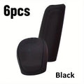 6-Piece Silicone Gear Shift Knob & Handbrake Cover Set Car Interior Accessory Axl Black