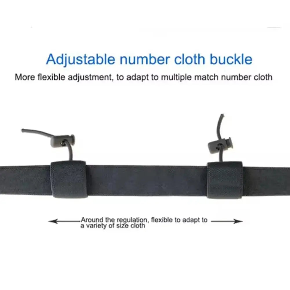 Race Number Belt – Adjustable Running Bib Holder for Triathlon Race Number Belt Axl