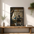 Johannes Vermeer Art Poster – HD Waterproof Wall Decor Print Art Wall Poster Axl White12 50X70cmNoframe