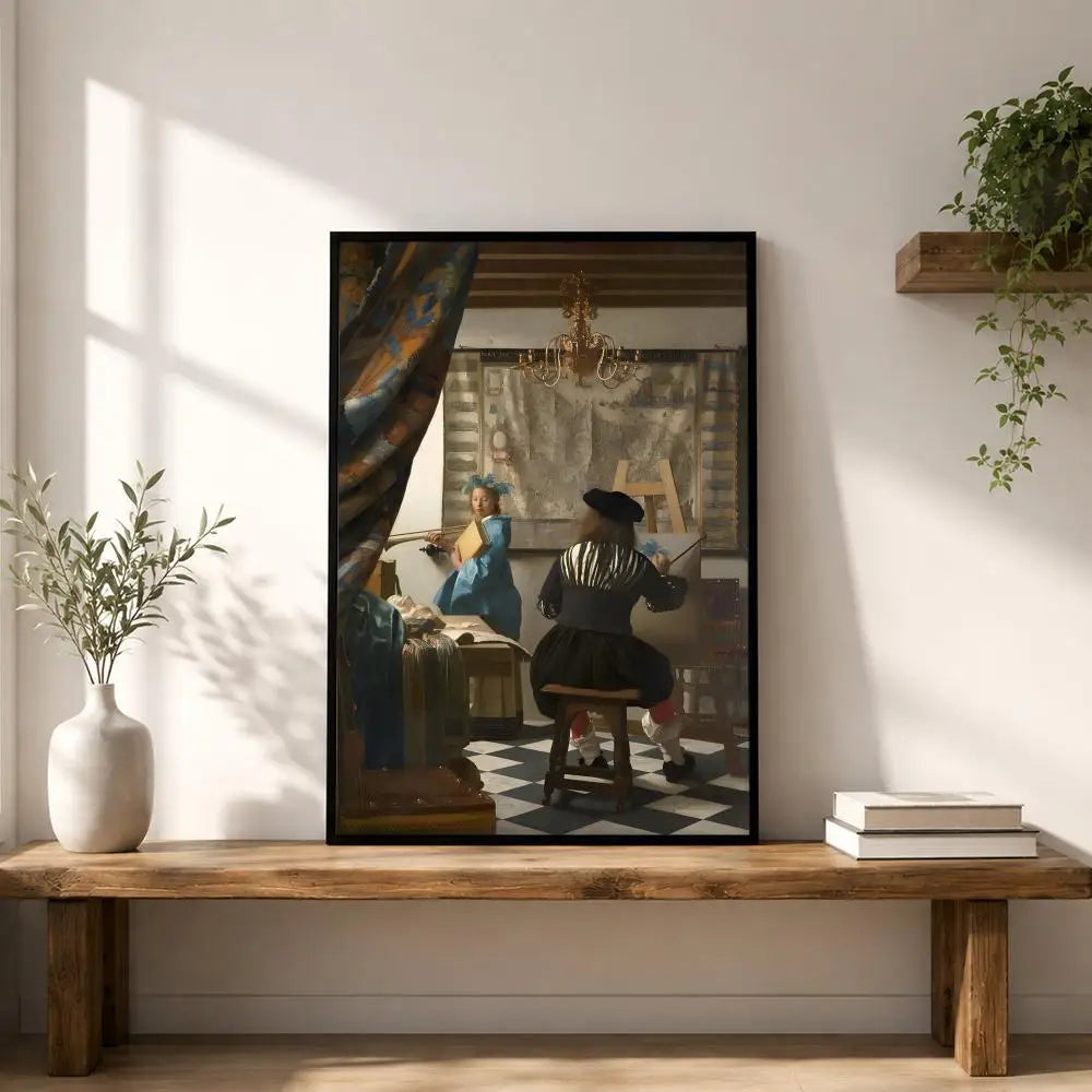 Johannes Vermeer Art Poster – HD Waterproof Wall Decor Print Art Wall Poster Axl White12 50X70cmNoframe