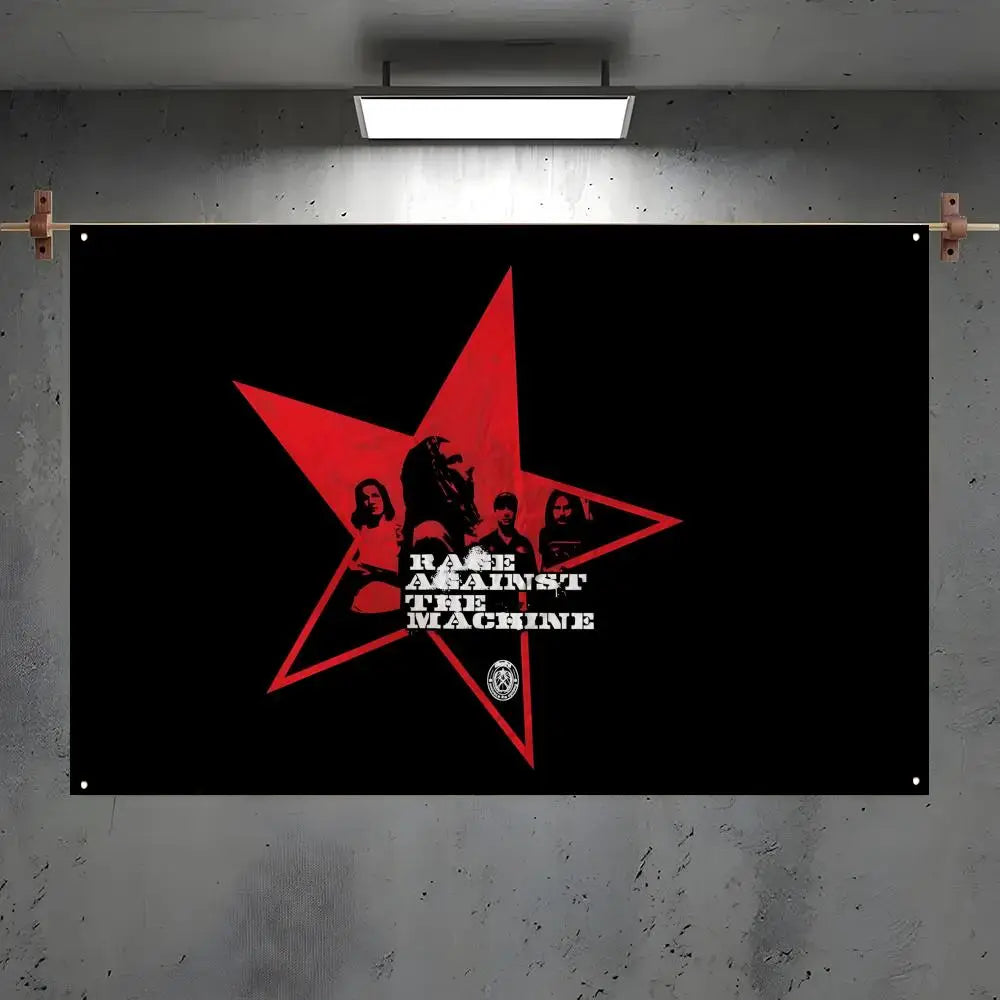 Rage Against the Machine Flag – Wall & Concert Banner Band Wall Flag Axl White1 100x150cm