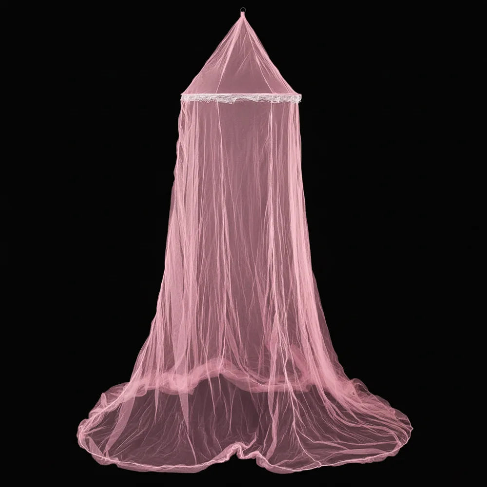 Princess Dome Mosquito Net Canopy – Decorative Bed Mesh Bed Mosquito Canopy Axl light pink