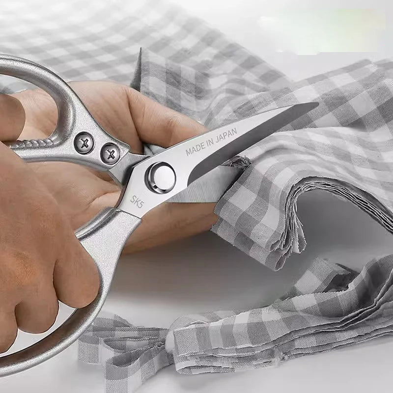 SK5 Stainless Steel Kitchen Scissors – Multifunctional Food Shears Kitchen Scissors Axl