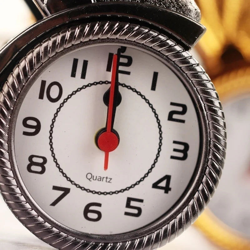 Retro Rickshaw Alarm Clock – Kids Decorative Bedside Clock Decorative Alarm Clock Axl