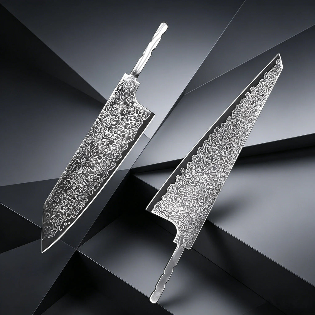 Hand Forged Damascus Steel Cleaver Blade Blank – Ultra Sharp Cleaver Blade Blank Axl