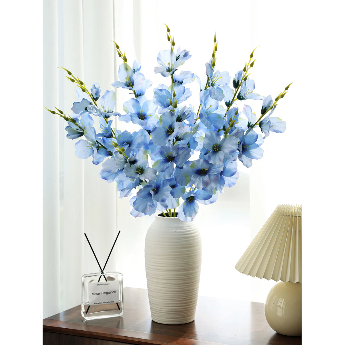Artificial Phalaenopsis Orchid Stems – 3 or 5 Pcs Silk Flowers Artificial Flowers Axl