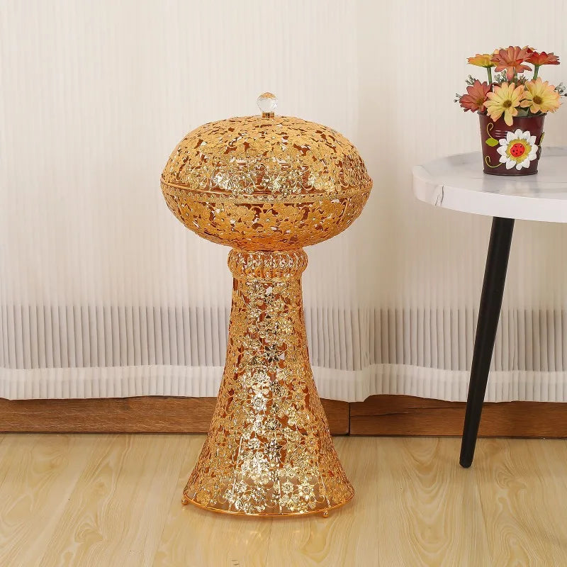 Luxury Gold Metal Incense Burner – Retro Aroma Censer Ornament Incense Burner Axl