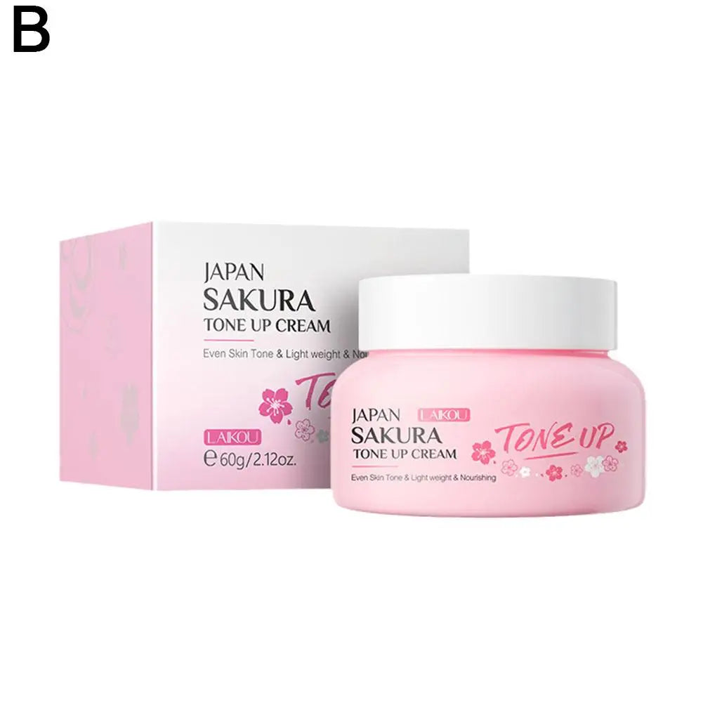 LAIKOU Sakura Cherry Blossom Facial Cream – Collagen Moisturizer Facial Moisturizer Cream Axl 60g Cream
