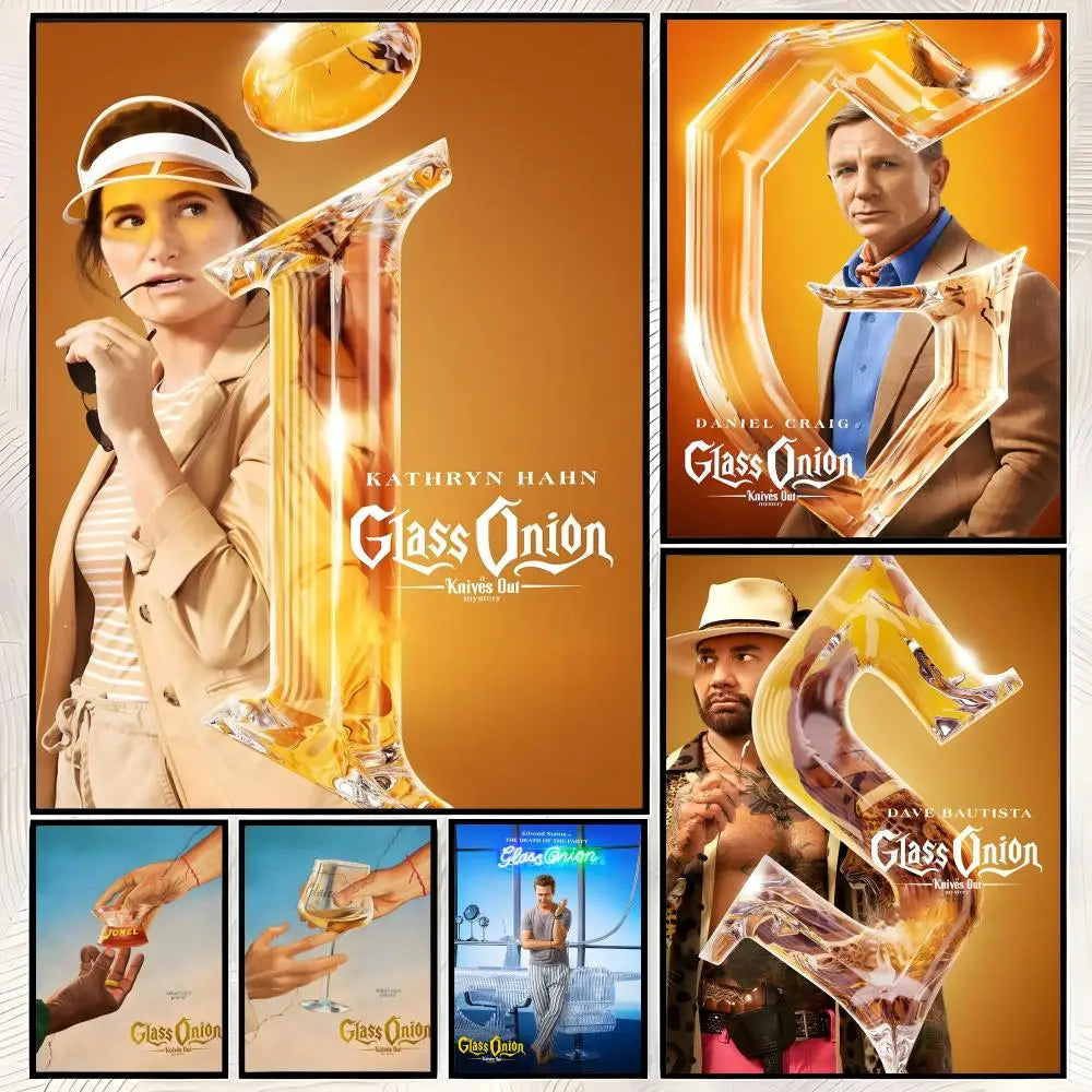 Glass Onion Knives Out Poster – Self-Stick HD PVC Wall Art Wall Art Poster Axl