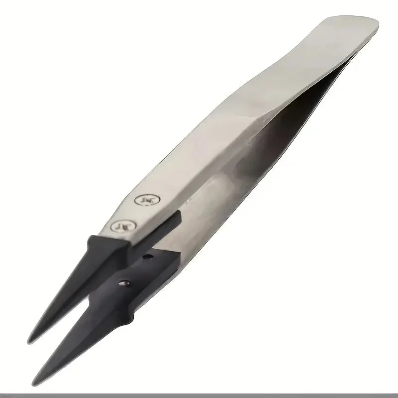 ESD-Safe Precision Tweezers – Anti-Static Stainless Steel Tips Precision Tweezers Axl