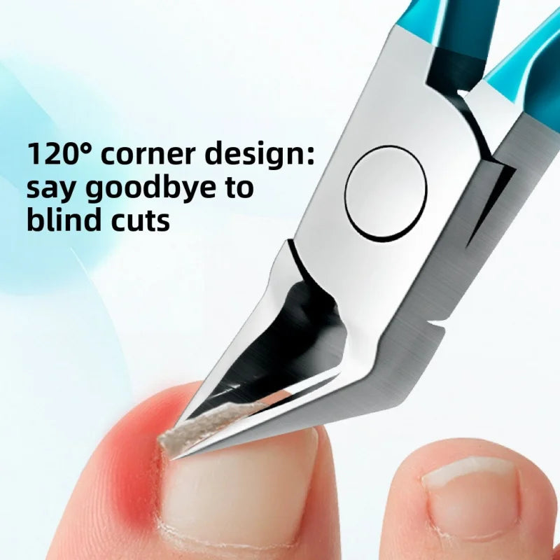 Professional Toenail Nipper Slanted Tip – Stainless Steel Cuticle Tool Nail Nipper Tool Axl