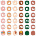36 Classroom Number Spot Stickers – 4" Vinyl Floor Dots for Kids Classroom Spot Stickers Axl AECH04-17604