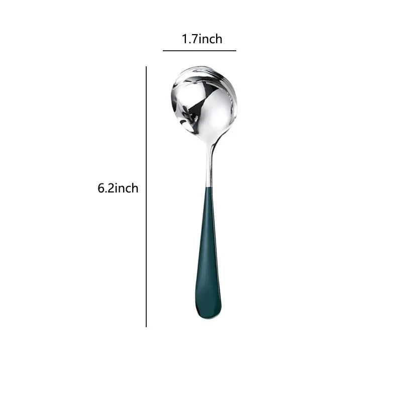 KEMORELA 304 Stainless Steel Gravy Ladle & Sauce Spoon 8.1" Kitchen Serving Spoon Axl F