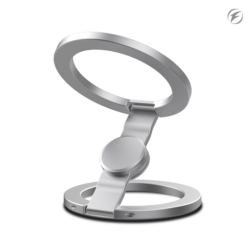 Magnetic Phone Ring Holder 360° Foldable MagSafe Stand Phone Ring Stand Axl Silver