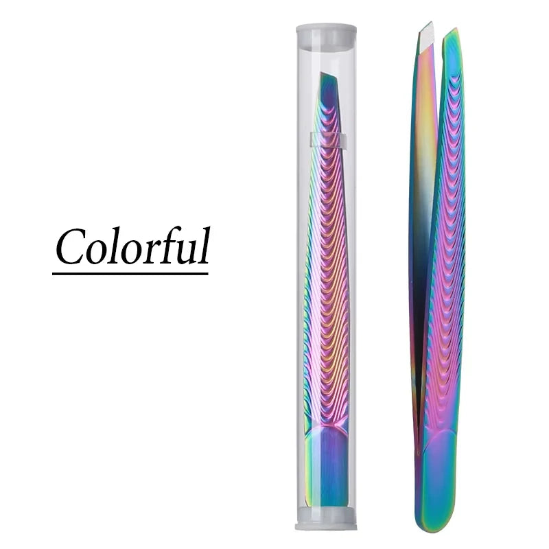 Stainless Steel Eyebrow Tweezer – Precision Hair Removal Tool Precision Tweezer Axl MJ-05--C