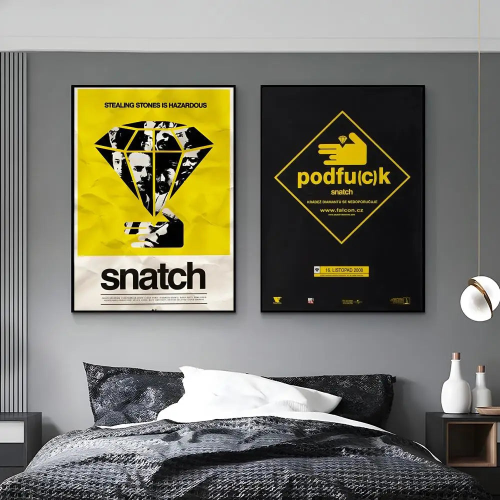 Snatch Movie Poster – HD Waterproof Wall Art Print Movie Art Poster Axl