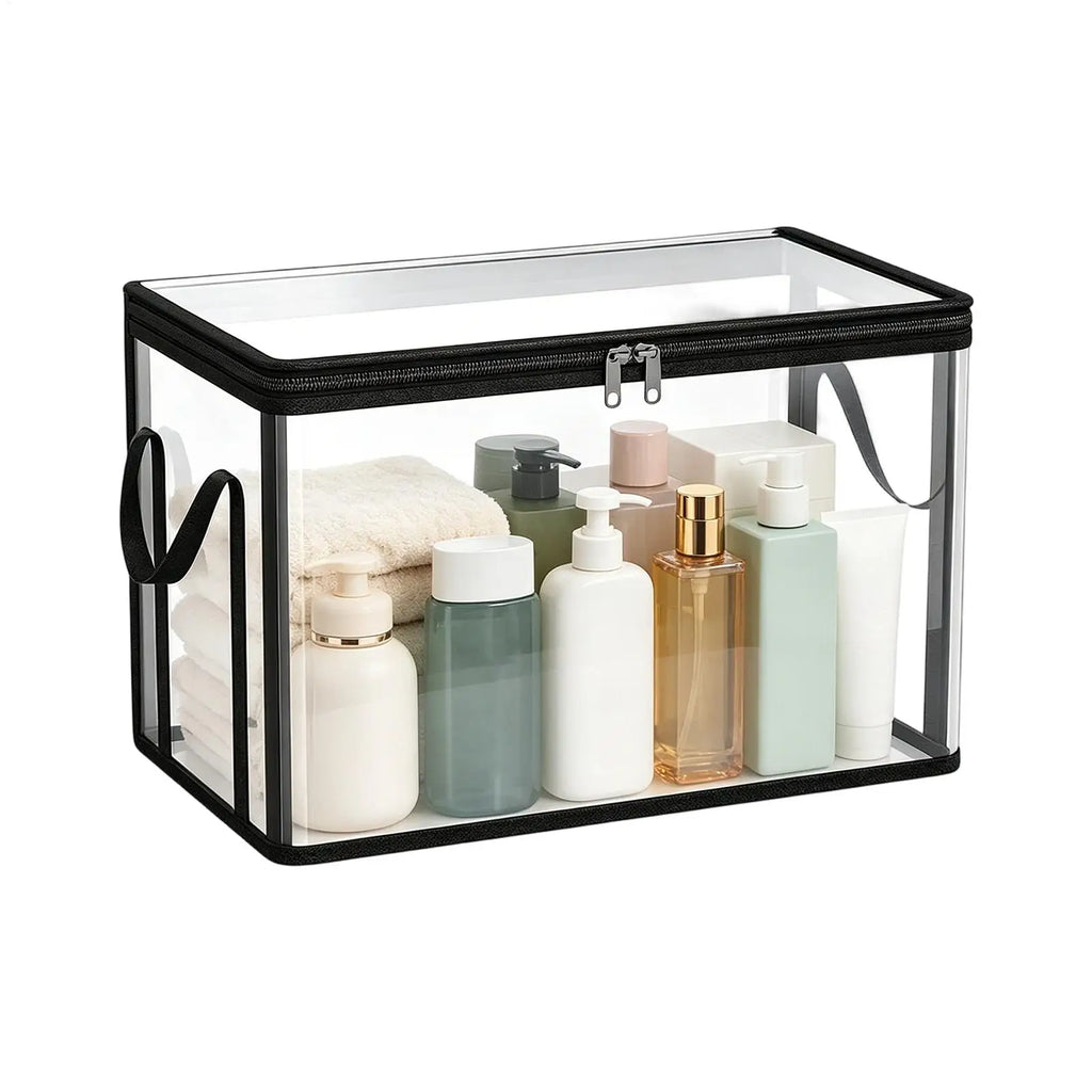 Clear Waterproof Storage Boxes with Lids & Handles | Organizer Storage Organizer Box Axl