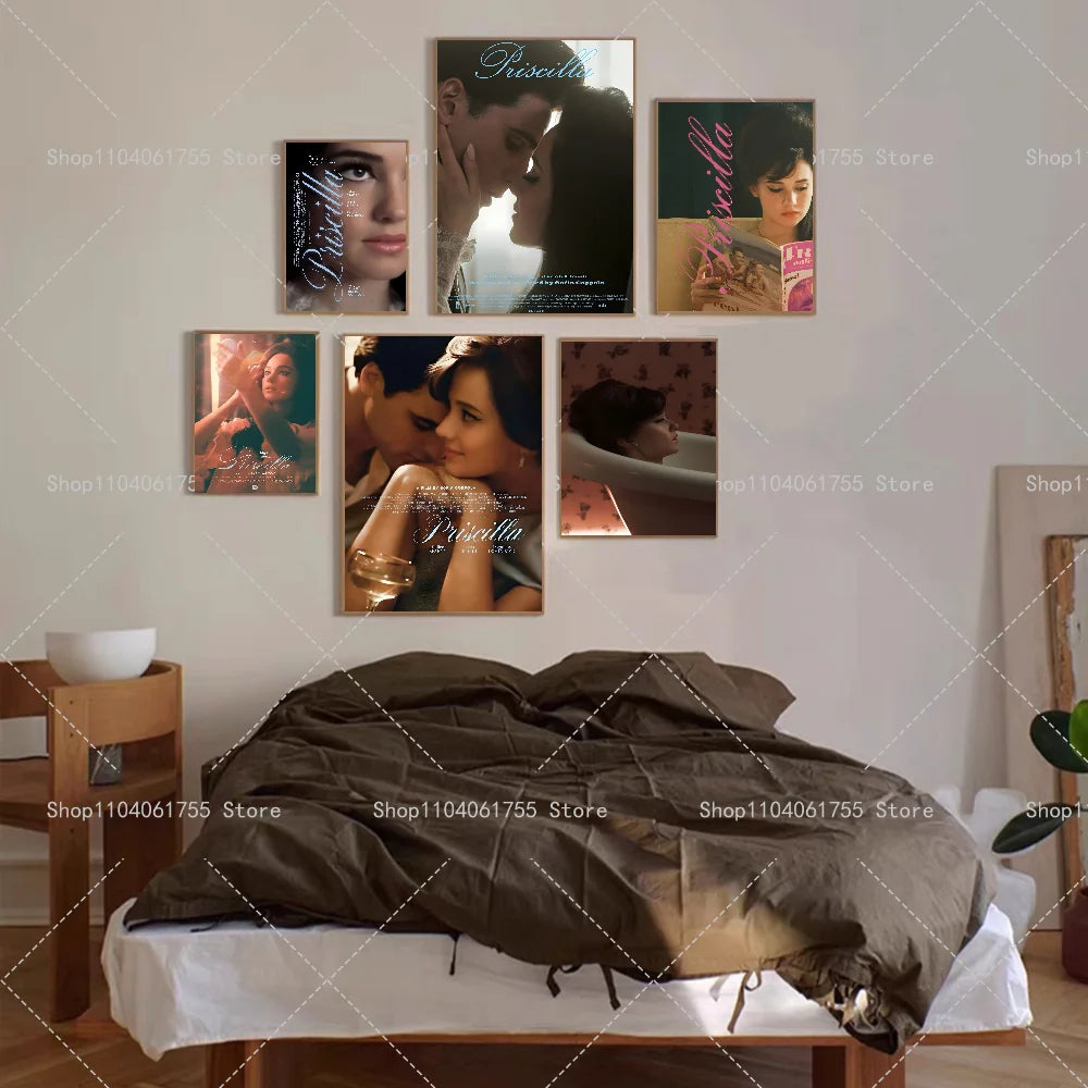 Priscilla Movie Poster Self-Adhesive Waterproof Wall Sticker Movie Poster Sticker Axl