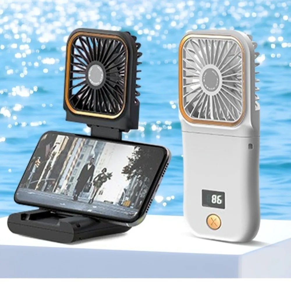 Mini Portable Handheld Neck Fan – 3-Speed USB Desktop Fan Portable Neck Fan Axl