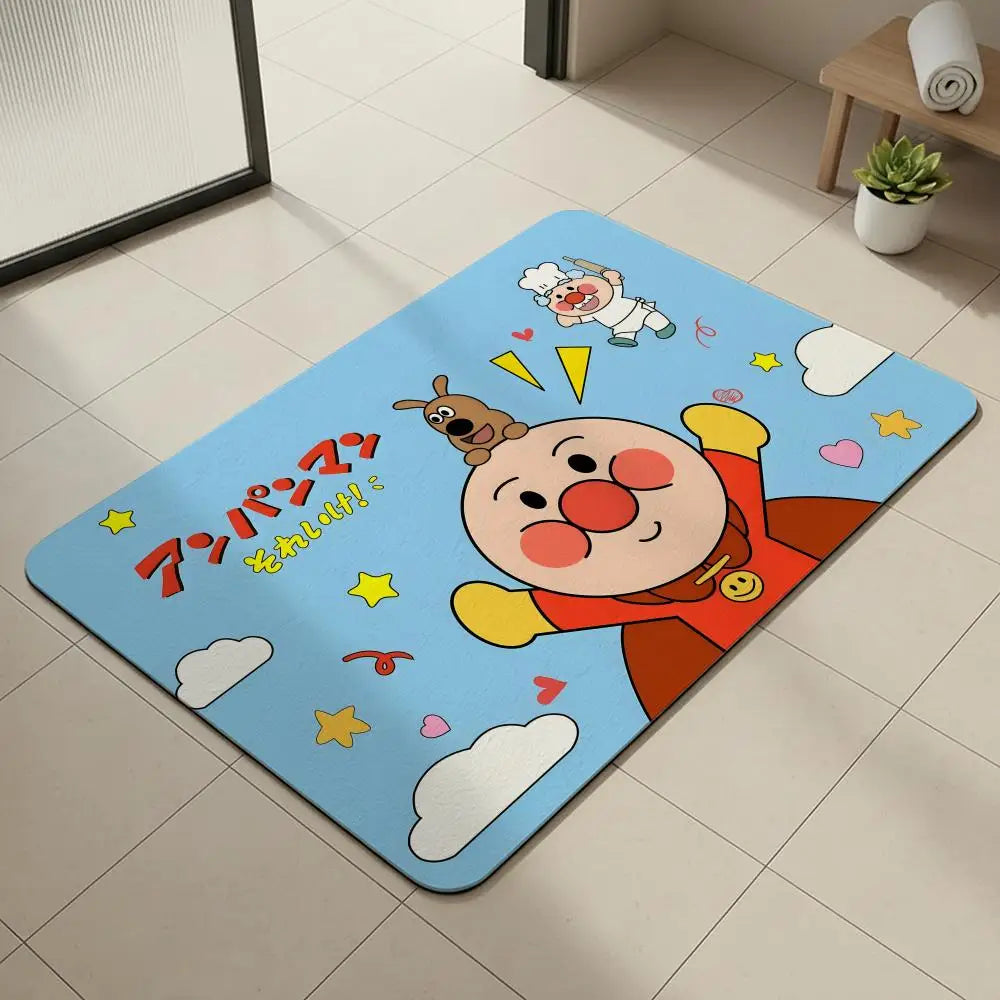 Breadwinners Diatomite Bath Mat – Quick Dry, Non-Slip Floor Mat Diatomite Bath Mat Axl White4 50x80cm
