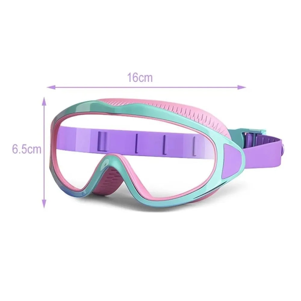 Anti-Fog Kids Swimming Goggles – UV Protection Large Frame Swim Goggles Axl