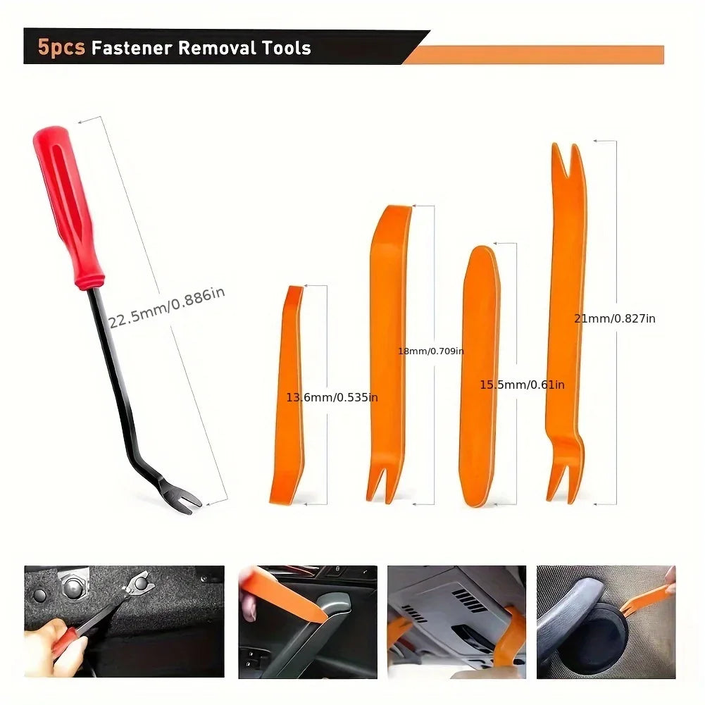 725-Piece Auto Fastener Clips & Trim Panel Removal Kit Auto Fastener Kit Axl