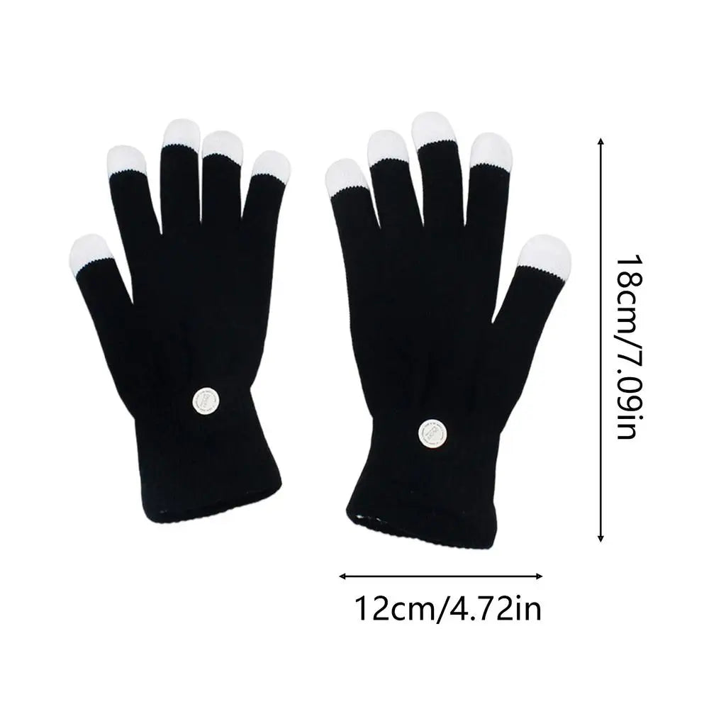 LED Light-Up Party Gloves – Colorful Flashing Half-Finger LED Party Gloves Axl Children model