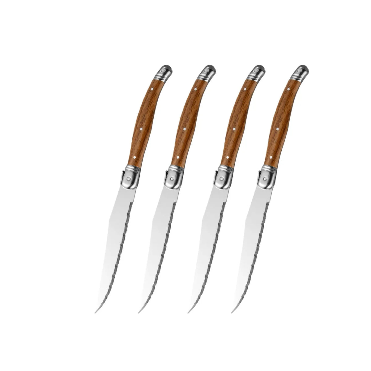 Laguiole Steak Knives & Forks Set – Stainless Steel Cutlery Steak Knife Set Axl 4 PCS Table knife