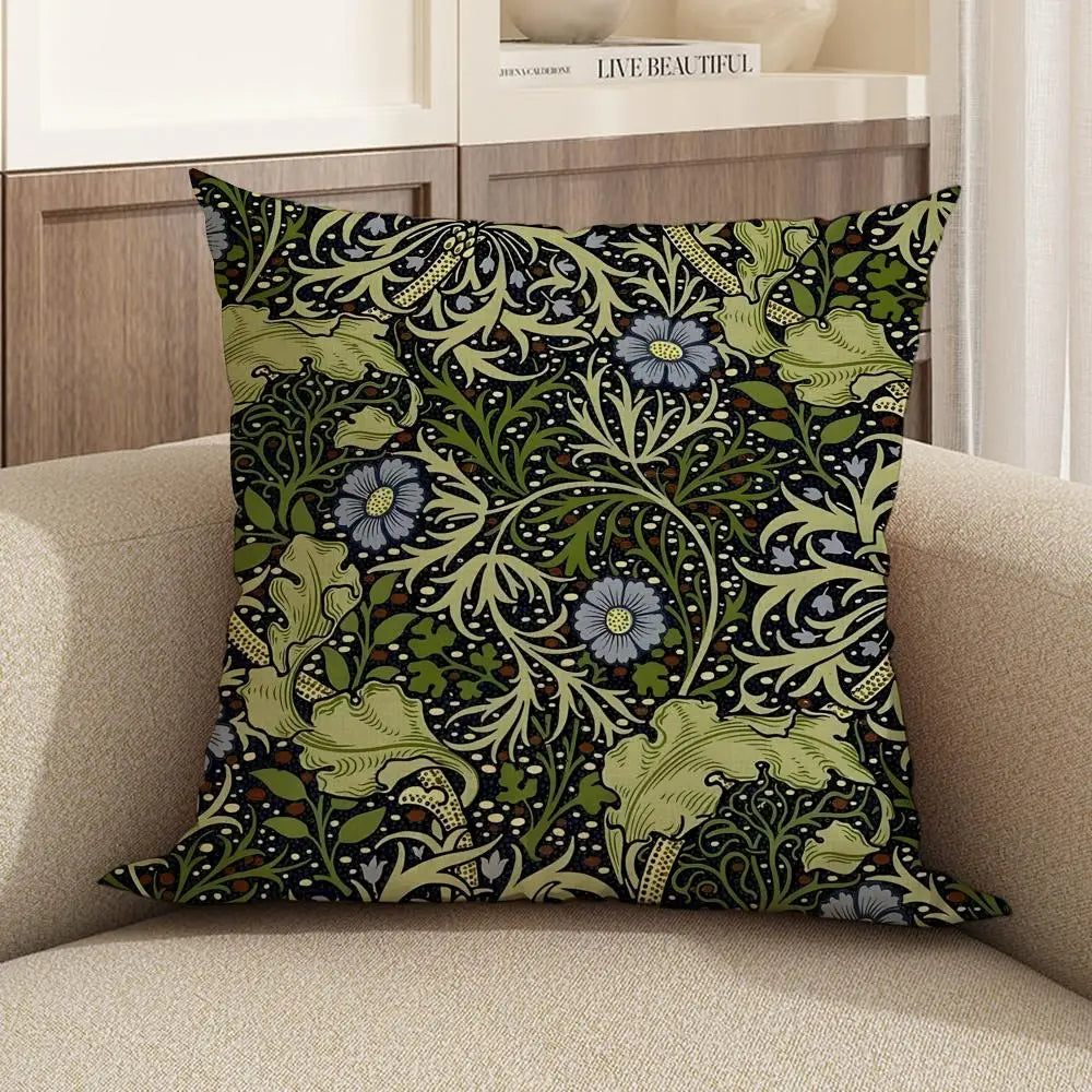 William Morris Linen Cushion Cover – Sofa, Bed & Chair Décor Linen Cushion Cover Axl