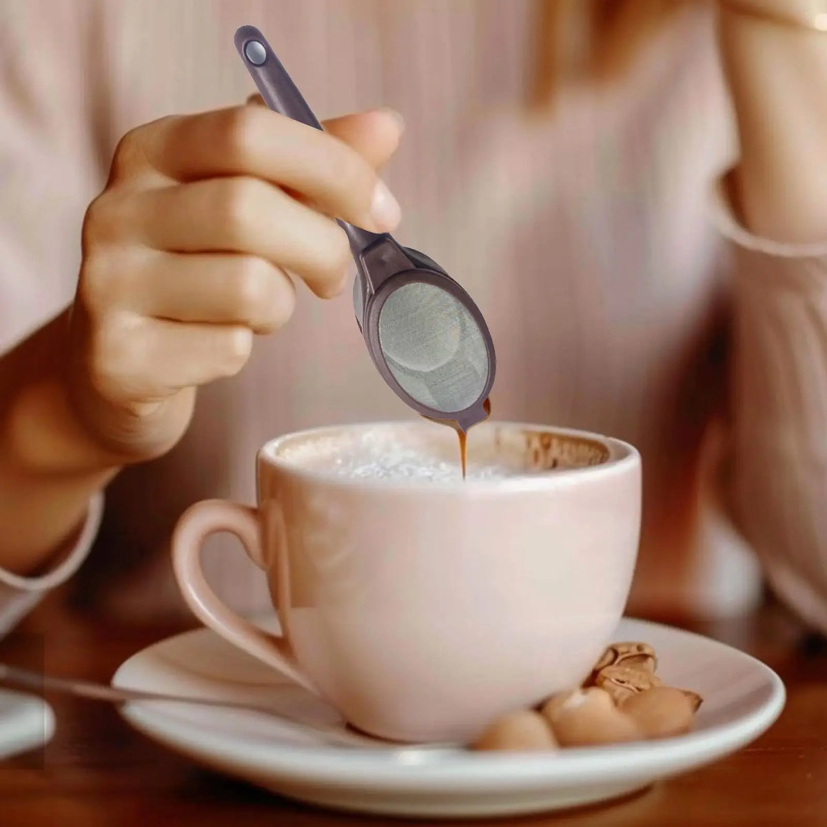 Reusable Coffee Filter Mesh Spoon & Fine Mesh Tea Infuser Coffee Filter Spoon Axl