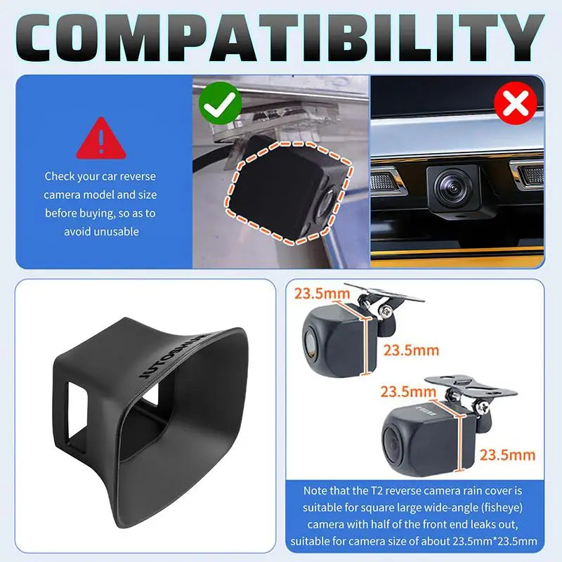 Silicone Backup Camera Rain Shield – Anti-Rain Cover for Cars Camera Rain Shield Axl