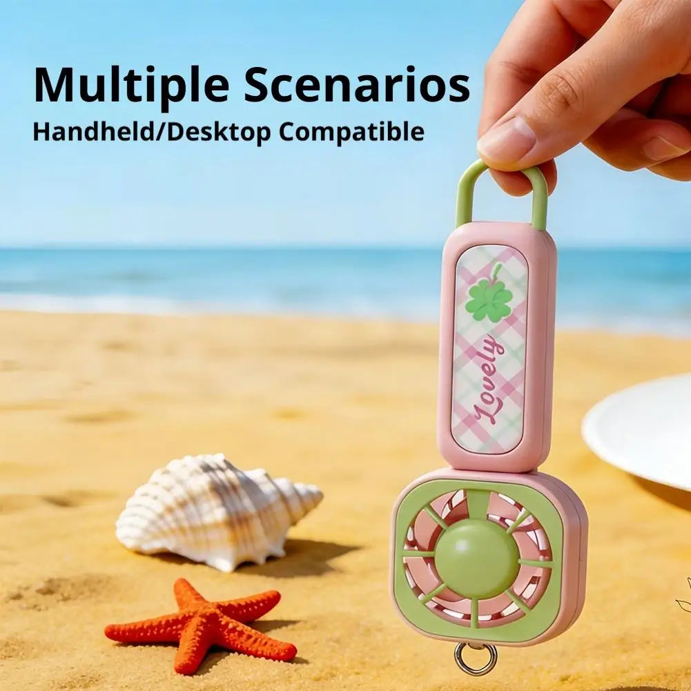 USB Rechargeable Handheld Mini Fan – 3-Speed Portable Cooler Handheld Portable Fan Axl