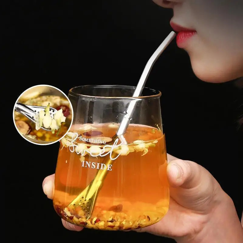 Stainless Steel Bombilla Yerba Mate Straws with Filter | 2/4/6 Pack Reusable Drink Straws Axl